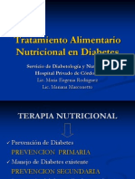 Diabetes Tratamiento Alimentario