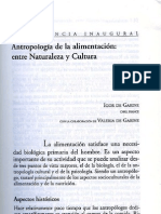 De Garine Igor - Antropología de La Alimentación. Entre Naturaleza y Cultura