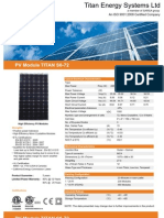 PV Module TITAN S6-72: An ISO 9001:2008 Certified Company