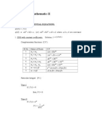 Maths II Formulas