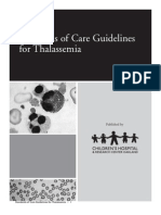 Standards of Care Guidelines For Thalassemia