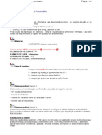 Layout Importação de Funcionario RM