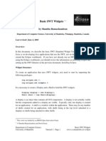 Basic SWT Widgets: by Shantha Ramachandran