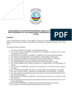 Communique of The Sixth Extraordinary Summit of The Heads of State and Government of The International Conference On The Great Lakes (Icglr) Preamble