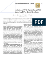 Design and Simulation of PFC Circuit For AC/DC Converter Based On PWM Boost Regulator