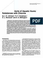 Reaction Products of Aquatic Humic Substances With Chlorine