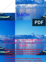 SIADH (Syndrome of Inapproperiate Antidiuretic Hormone Secretion)