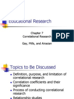 Educational Research: Correlational Research Gay, Mills, and Airasian