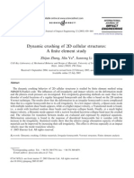 Dynamic Crushing of 2d Cellular Structures-Fem