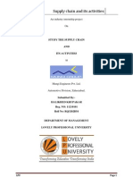 Study The Supply Chain AND Its Activities