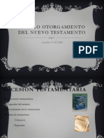 El Solo Otorgamiento Del Nuevo Testamento