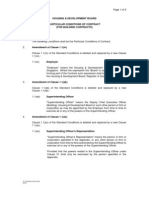 Housing & Development Board Particular Conditions of Contract (For Building Contracts)