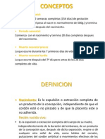 Conceptos: - Periodo Perinatal