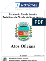 Diario Oficial de Nova Iguaçu de 03 de Agosto de 2013.