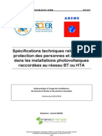 Protection Des Personnes Et Des Biens PV Raccorde BT Et Hta Ser Ademe 20120123