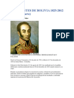 Presidentes de Bolivia 1825