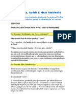 Homeopatia, Saúde e Meio Ambiente - Profa. Dra. Ana Teresa Doria Dreux - Homeopatia