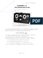 The Q Meter and Its Use: Experiment 4-17