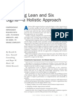 Integrating Lean and Six Sigma Holistic Approach PDF