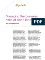 Managing The Business Risks of Open Innovation: Oliver Alexy and Markus Reitzig