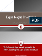 Kappa League Orientation Final