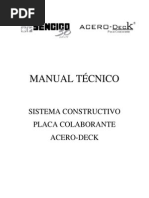 Manual Acero Deck Sencico