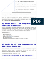 List of Best Books For IIT JEE Main - Advance Preparation 2014 - Live Like Royal