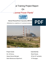 NTPC (National Thermal Power Corporation) Sipat Mechanical Vocational Training Report 2-Haxxo24 I I