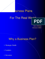 Business Plans For The Real World: Barry Williams Delaware SBDC