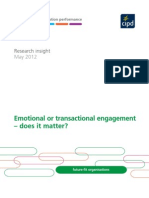 Emotional or Transactional Engagement CIPD 2012