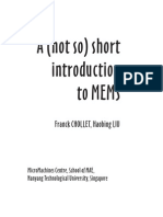 A (Not So) Short Introduction To MEMS Ver2009