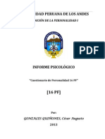 Informe 16PF PDF