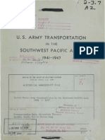 U.S. Army Transportation in The Southwest Pacific Area, 1941-1947.