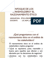 Separata Sobre Enfoque de Los Stakeholders y El Razonamiento Etico