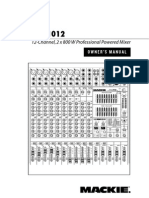 Mackie PPM1012 12 Channel Powered Mixer Manual 