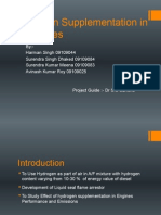 Hydrogen Supplementation in CI Engines