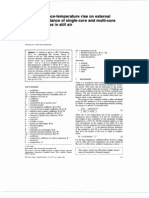 Effect of Surface-Temperature Rise On External Thermal Resistance of Single-Core and Multi-Core Bundles in Still Air