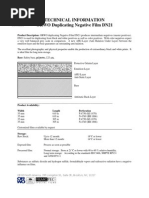 ORWO N.A Tech Info For DN21, Duplicate Negative Film