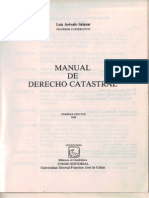 Manual de Derecho Catastral