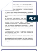 La Doble Dimension de La Lengua en Los Procesos de Identidad