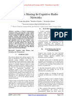 Spectrum Sharing in Cognitive Radio Networks