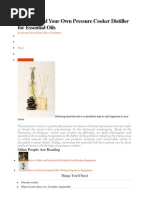 How To Build Your Own Pressure Cooker Distiller For Essential Oils