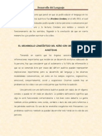 El Desarrollo Lingüístico Del Niño Con Deficiencias Auditivas