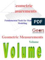 Geometric Measurements: Fundamental Tools For Mathematical Modeling