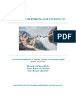 Principles of Personalist Economics