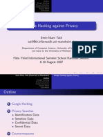 Google Hacking Against Privacy