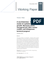 Working Paper: A Neo-Kaleckian - Goodwin Model of Capitalist Economic Growth