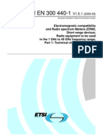 ETSI EN 300 440-1: European Standard (Telecommunications Series)