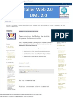 Taller Web UML 2.0 - Casos Prácticos de Modelo de Análisis, Diagrama de Comunicac