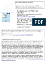 A Conceptual Framework For Science Education - The Case Study of Force and Movement